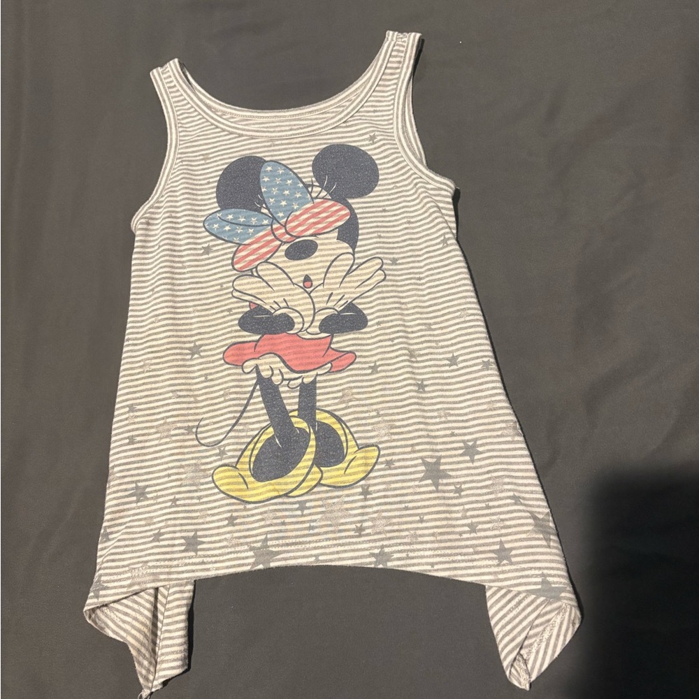 Disney Minnie Mouse Kids Tank Top - Gray and Red